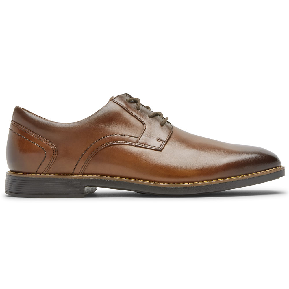 Sapatos Lace Ups Rockport Homem Marrom - Slayter Plain Toe Shoe - 42679QOST